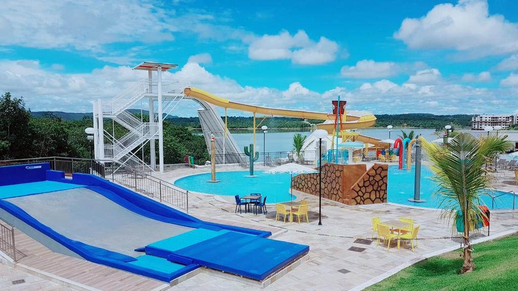 Apto Resort Do Lago Ate 8 Pessoas - Valor Promocional Caldas Novas Exterior photo